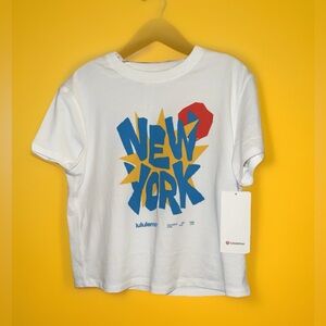 #371 NWT Lululemon Relaxed Fit Cotton Jersey T-shirt *NYC Sz 4 (RARE)
